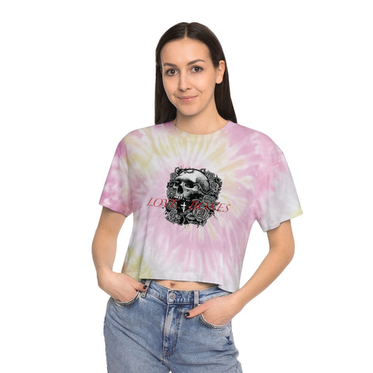 FADED LOVE EUPHORIA Tie-Dye Crop Tee