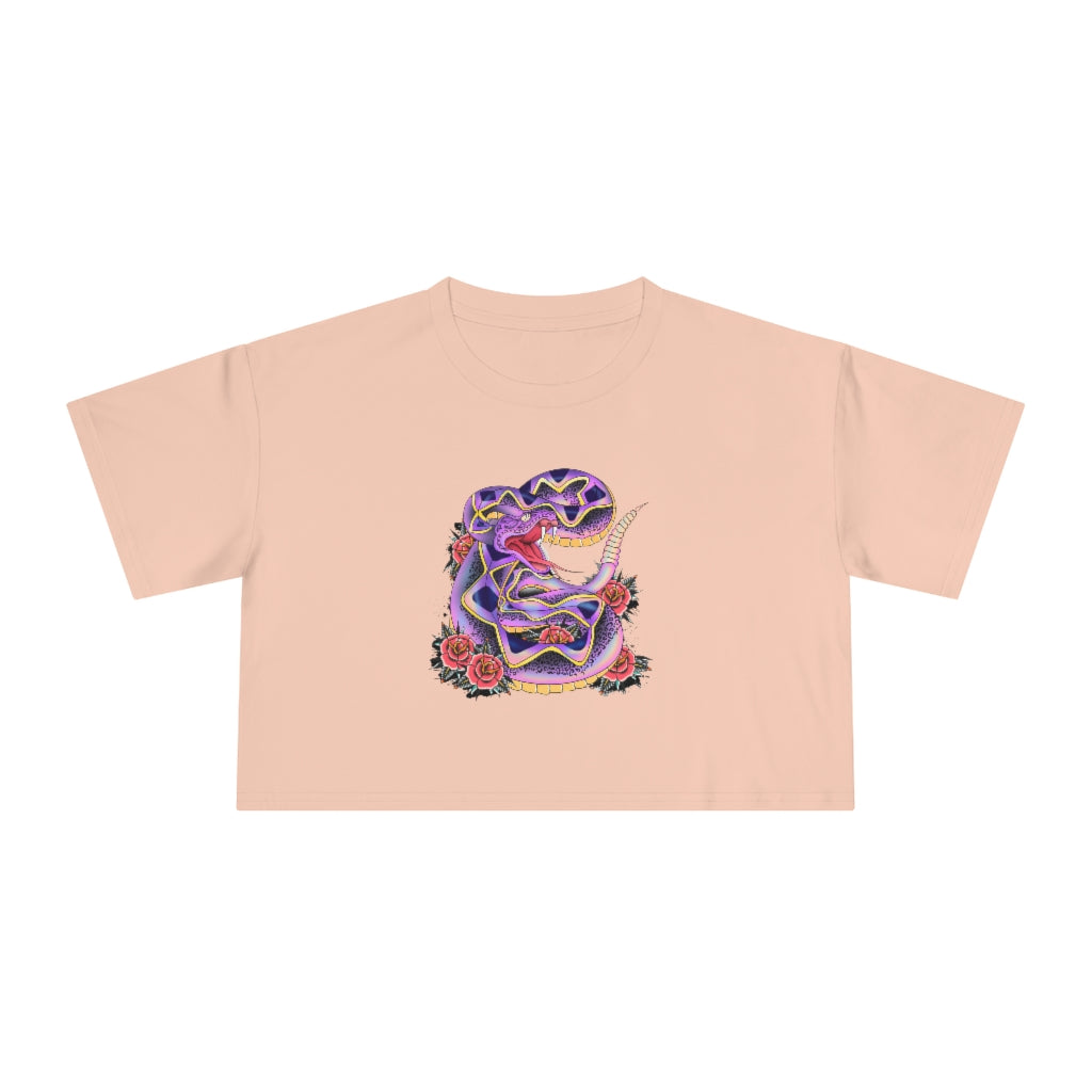 BITE INTO LOVE with our Women's Crop Tee