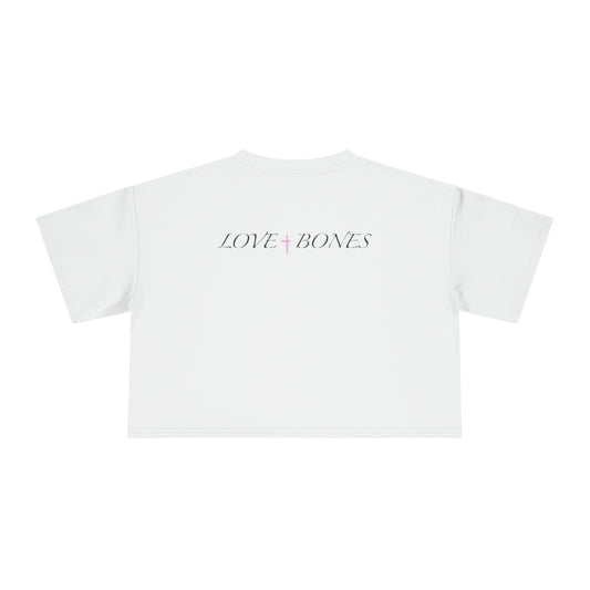 BITE INTO LOVE with our Women's Crop Tee