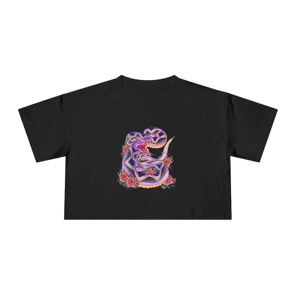 BITE INTO LOVE with our Women's Crop Tee