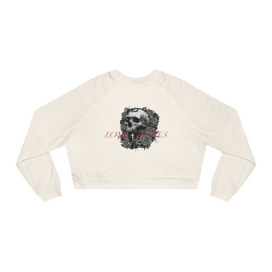 BITE INTO LOVE - Women's Cropped Fleece Pullover