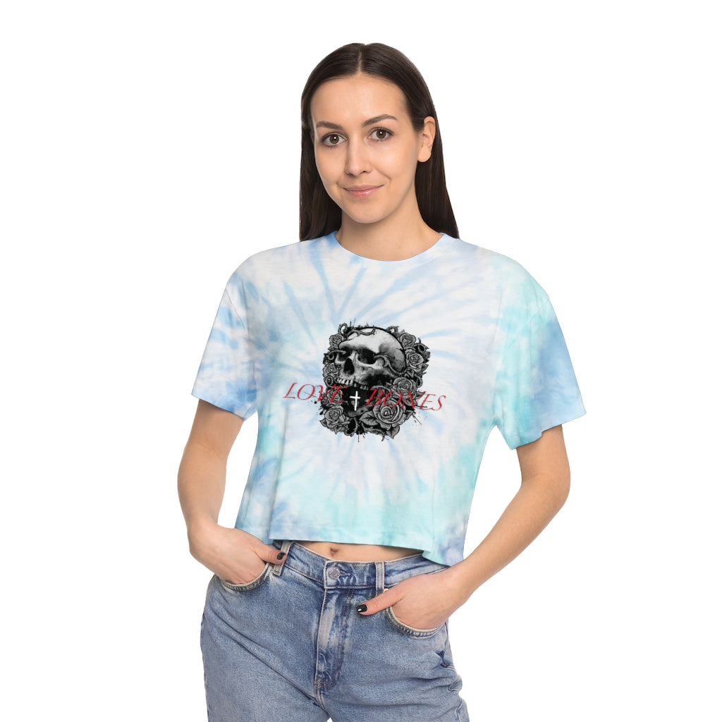 FADED LOVE EUPHORIA Tie-Dye Crop Tee