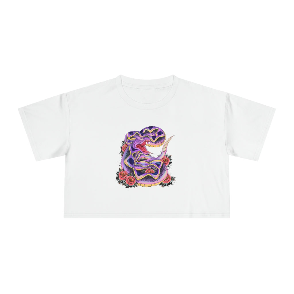 BITE INTO LOVE with our Women's Crop Tee