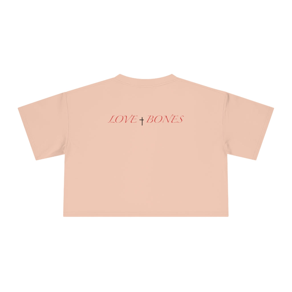 BITE INTO LOVE with our Women's Crop Tee